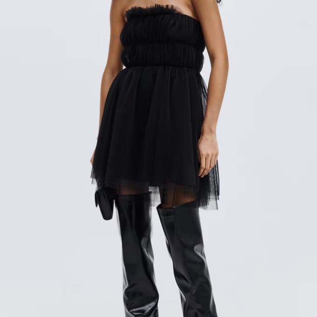 나야와시 착용 h&m 튤 드레스 s