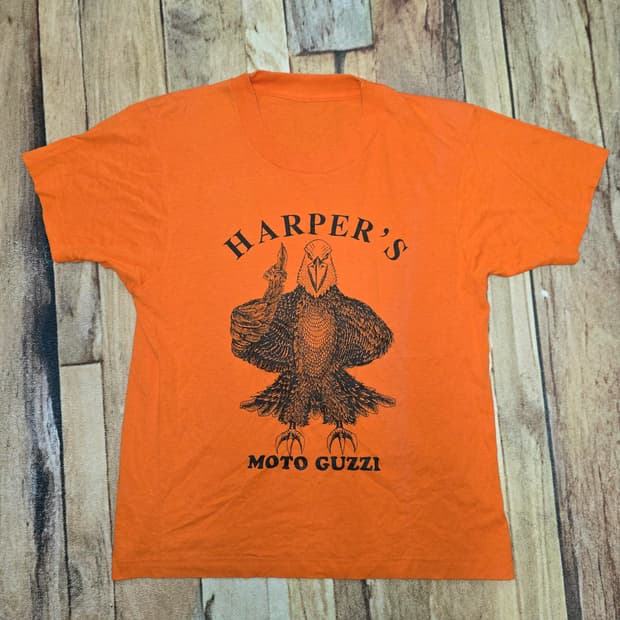 Vintage 90s 모토구찌  50/50 싱글스티치 루프휠 티셔츠