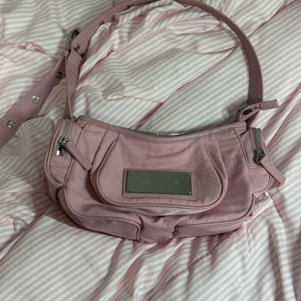 마뗑킴 마들렌 라운드 숄더백 핑크