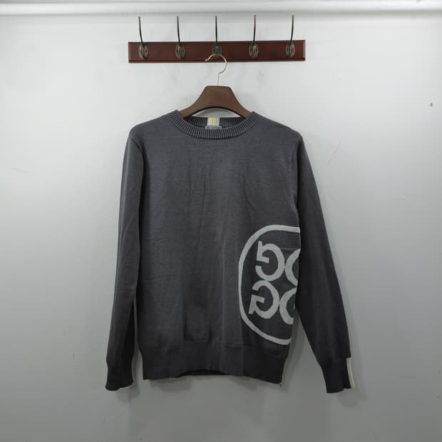 XL 지포어 남성 골프웨어 그레이 방풍 니트 스웨터