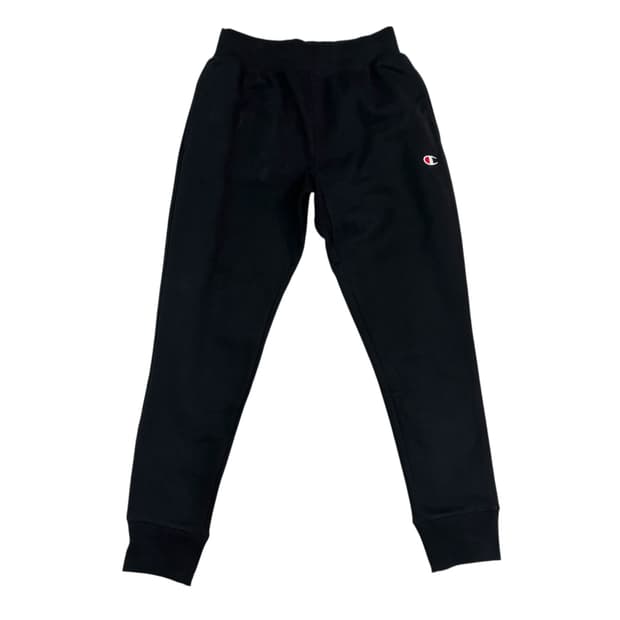 챔피온 블랙 리버스위브 조거 팬츠