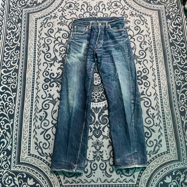 34 에비수 JPN 셀비지 데님 팬츠/W2665