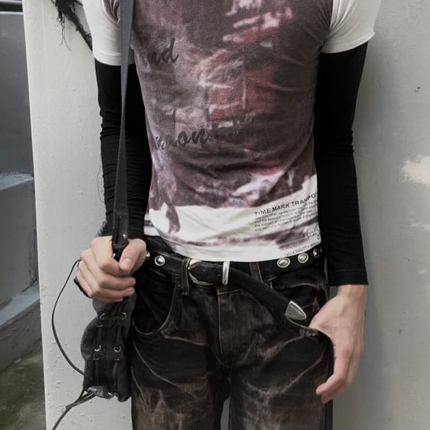 2000s JPN guda 프린팅 y2k 롱슬리브