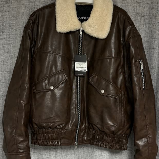 도프제이슨 시어링카라 cwu 자켓 브라운 XL