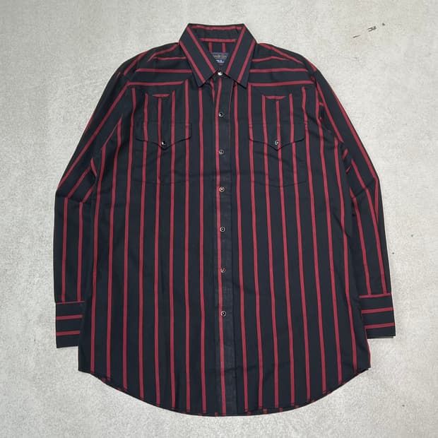 팬핸들슬림 투포켓 스트라이프셔츠 s10924