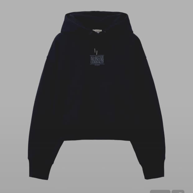 마리떼 프랑소와 저버 클래식 로고 크롭 후드 (네이비 / M사이즈)