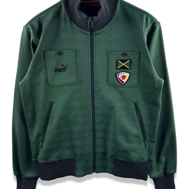 퓨마 자메이카 딥그린 패치 트랙탑져지3060