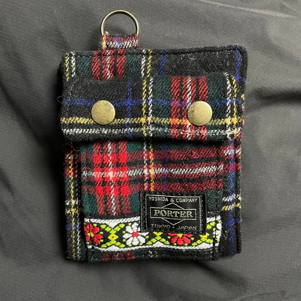 Porter x beams boy 빈티지 벨크로 지갑