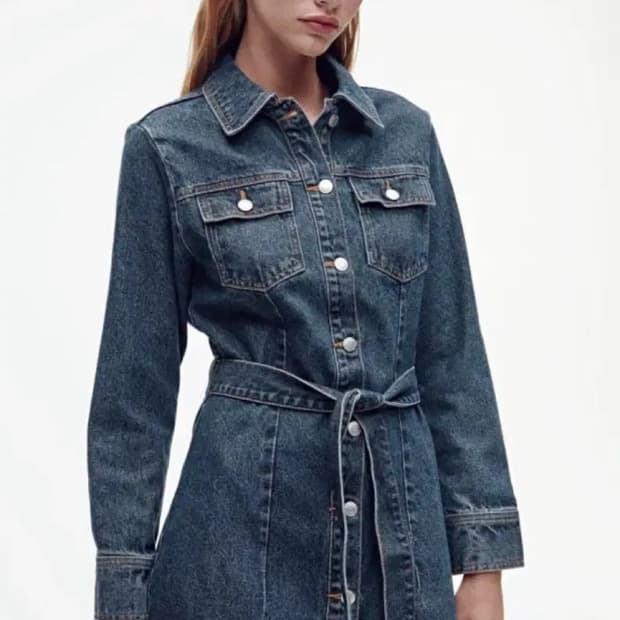 자라 진청 원피스