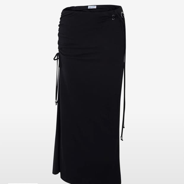 플리즈노팔로우 Moss Eyelet Shirring Long Skirt