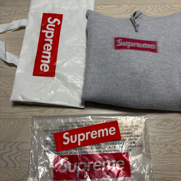 슈프림 23ss 인사이드아웃 박스로고 후드티