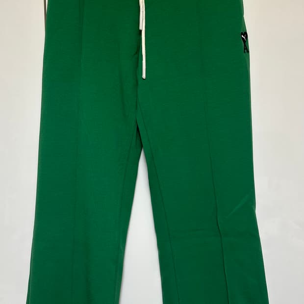 아미 푸마 하트 로고 엠브로 밴딩 와이드 트랙 팬츠남여공용