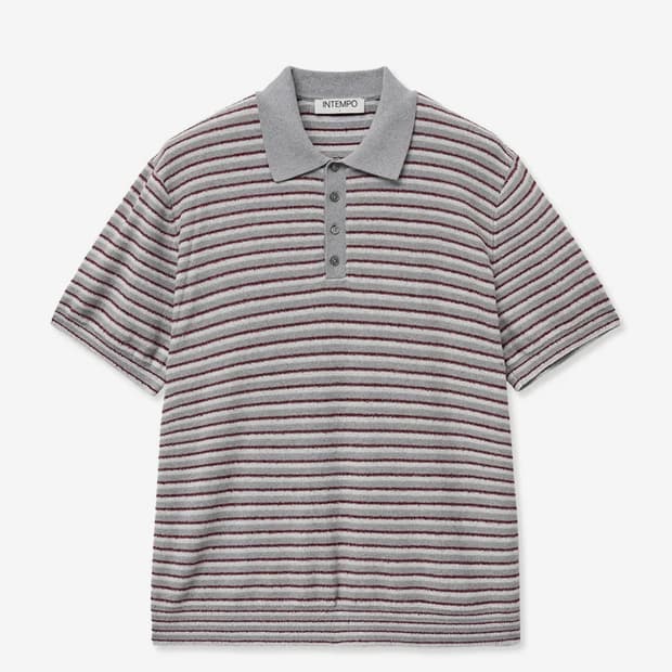 인템포무드 반팔 니트