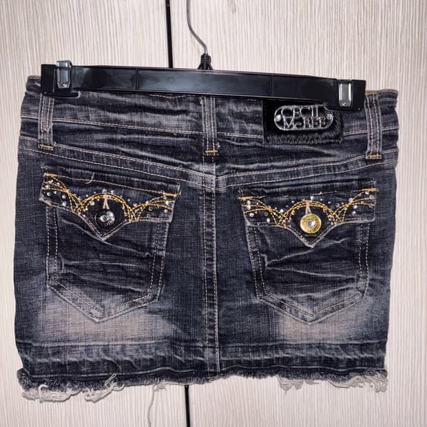 CECIL McBEE 데님 미니스커트