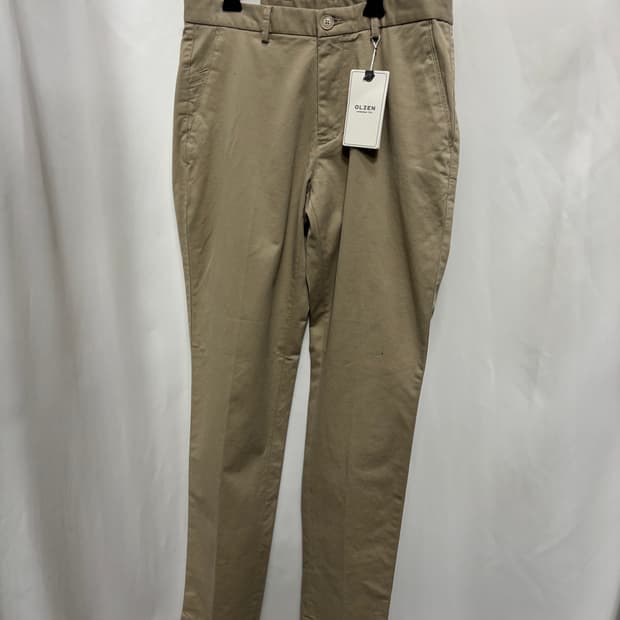 올젠(OLZEN)스판 스탠다드 핏 치노 팬츠 76