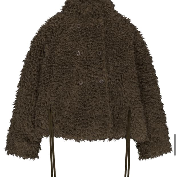 코이세이오 헤어리 퍼자켓 브라운