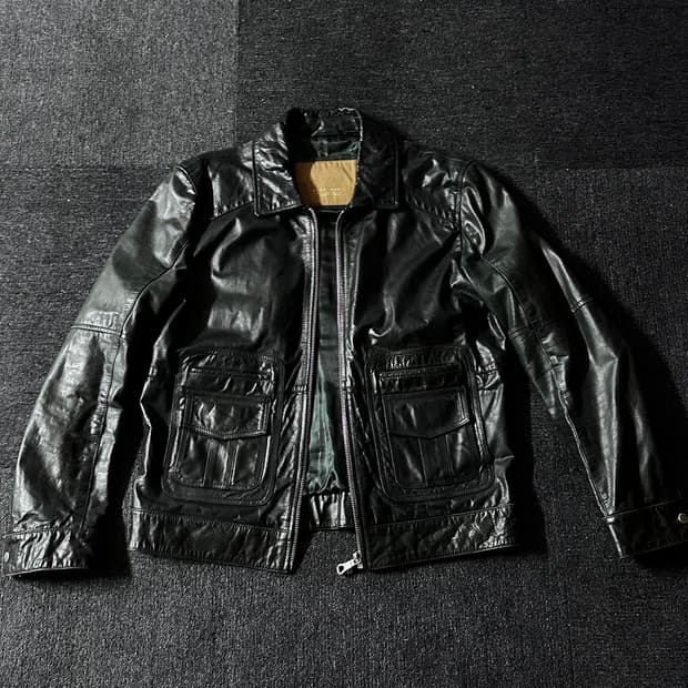 Zara man 바이커 정품 소가죽자켓 크래식 레더자켓