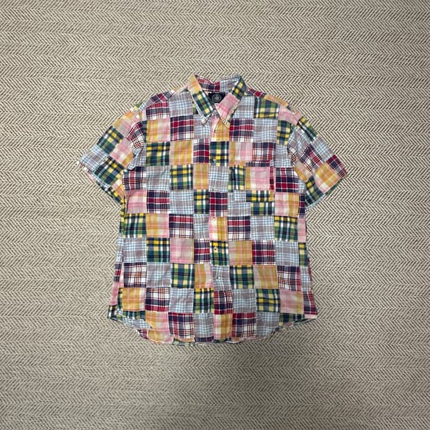 J. PRESS patchwork shirt
