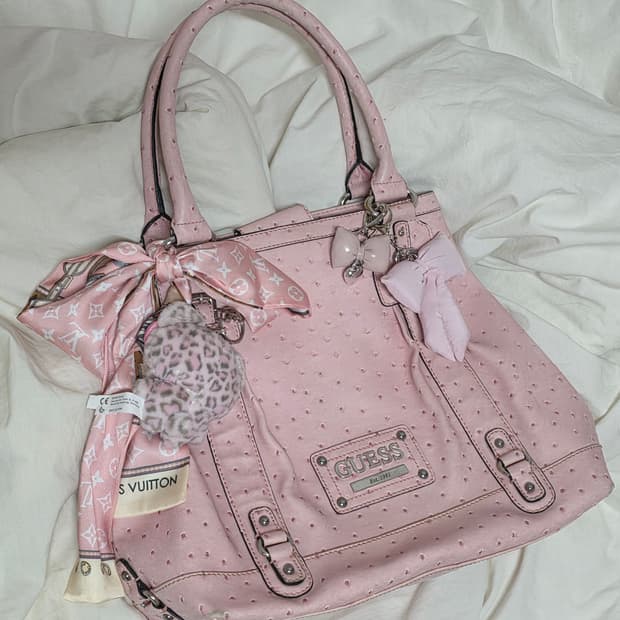 빈티지 딸기우유 게스 Guess 숄더백 히메갸루 리즈리사깔