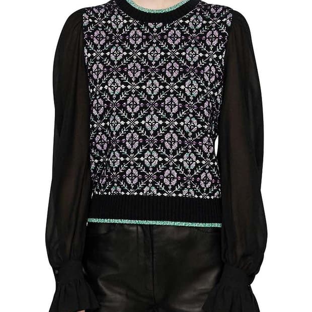 (새상품) 마쥬 시스루 니트 1사이즈