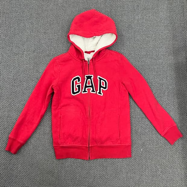 GAP 양털 후드집업 