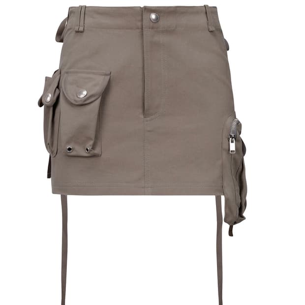 NACHE 나체 스트랩 카고 스커트