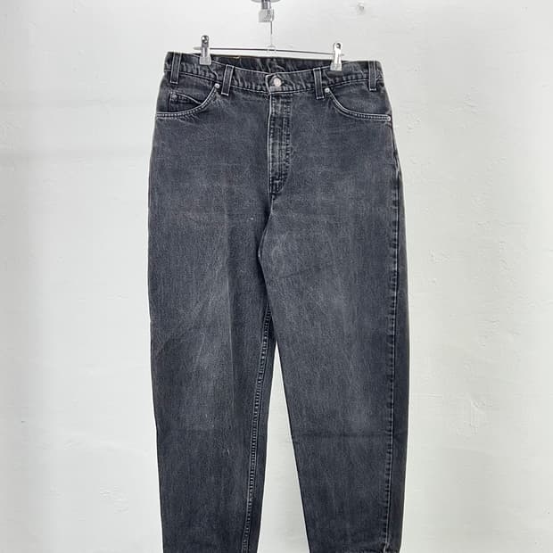 리바이스 560 가먼트 워시 릴렉스 오렌지 탭 데님 팬츠