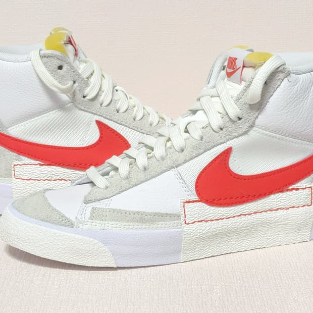 나이키 블레이저 미드 77 화이트/레드 255mm (새상품)