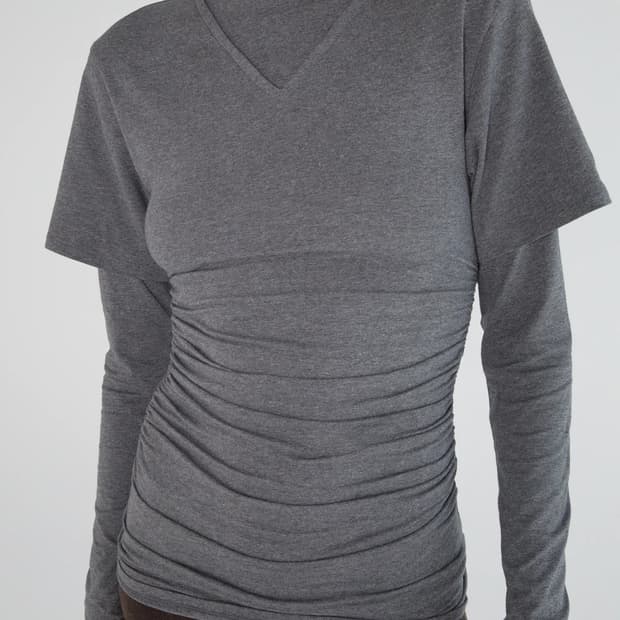 (XS,S,M) 팔로마울 no2646 Tintin 레이어드 탑