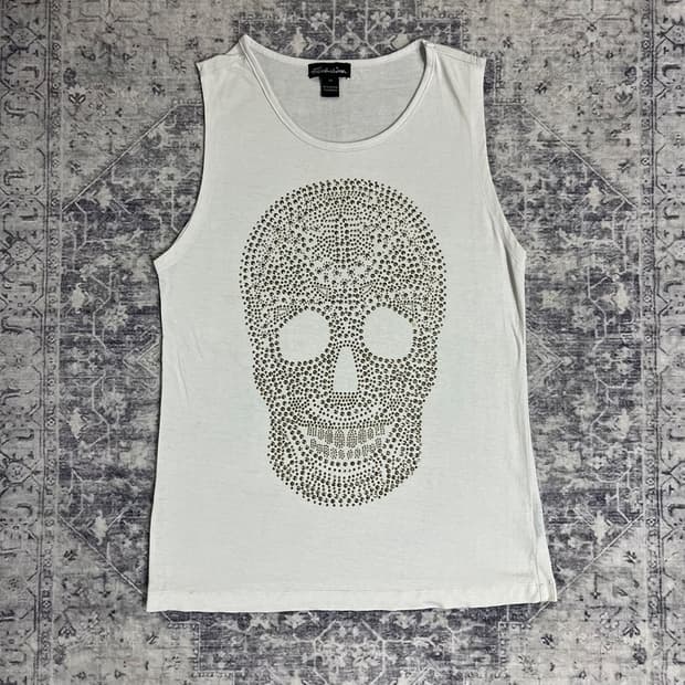 00's skull cubic sleeveless