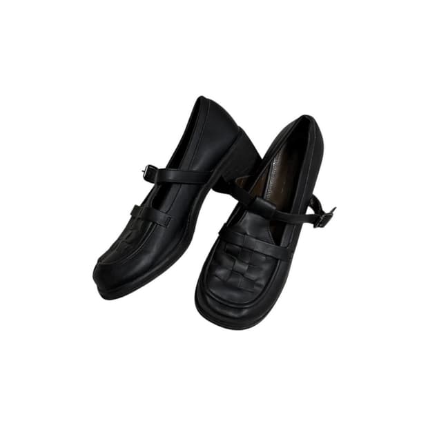 INTENSE 스퀘어 토 위빙 메리 제인