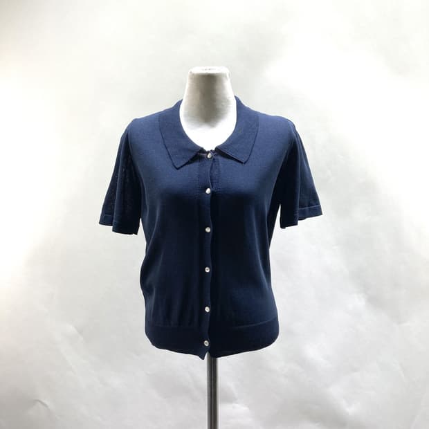 메리어라운드 여성카라반팔가디건 네이비 S