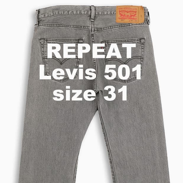 빈티지 리바이스 501 흑청 31 인치 LV50130227