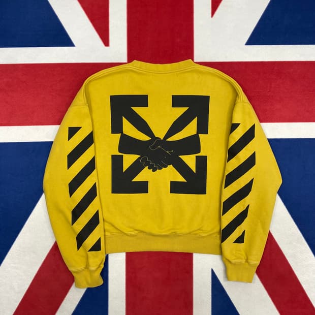 오프화이트 디아그 어그리먼트 맨투맨 L