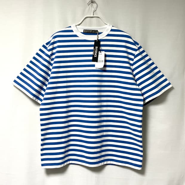 새상품) HAVERSACK 하버색 일본 헤비코튼 스트라이프 아메카지 반팔