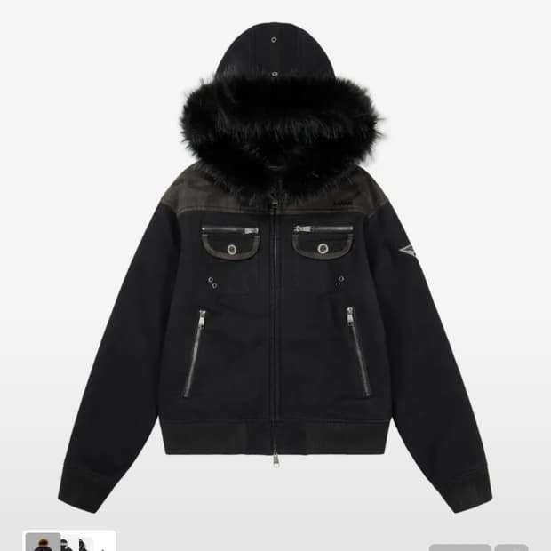 아캄 카모 퍼 자켓 2size 구해요