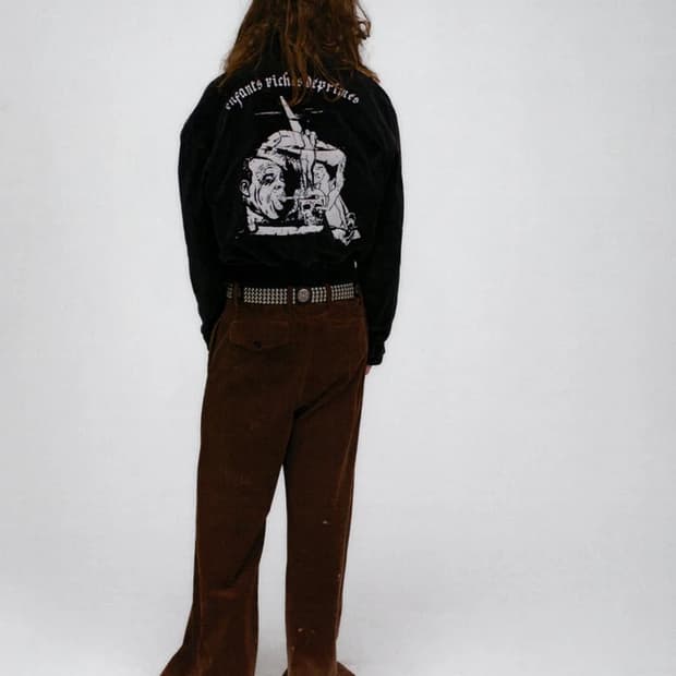 ERD 코듀로이 바바라 자켓 블랙