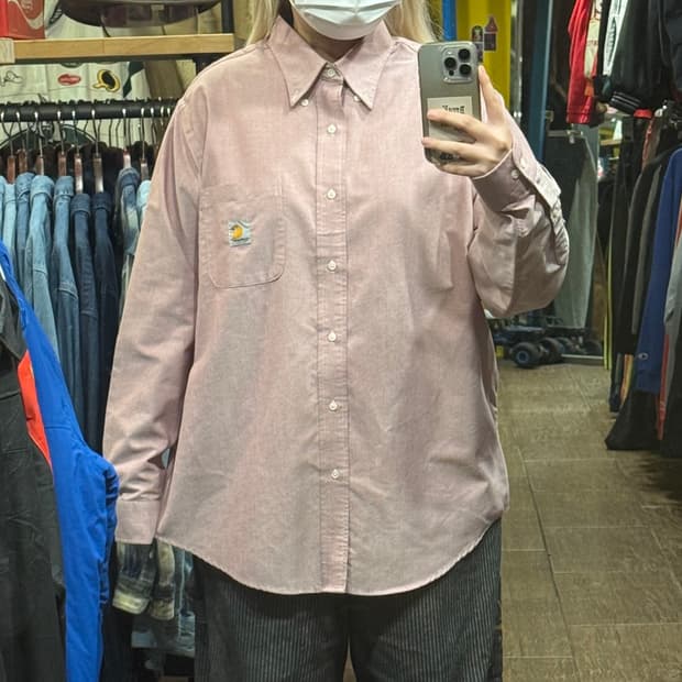 [HI] 칼하트 긴팔셔츠 핑크
