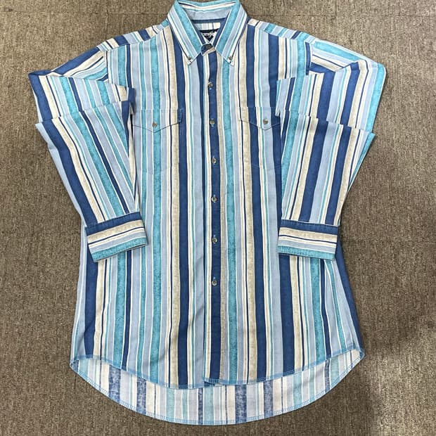 Wrangler 랭글러 스트라이프 웨스턴 셔츠 레귤러 핏