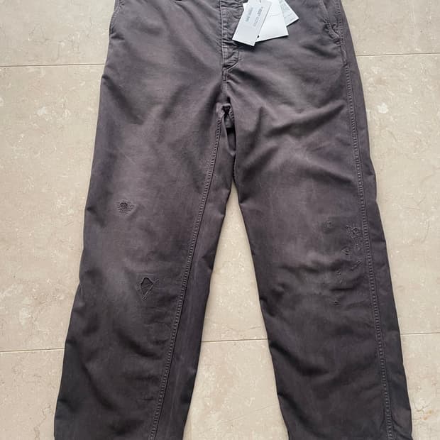 (4) Visvim wide chino crash 비즈빔 치노 크래쉬