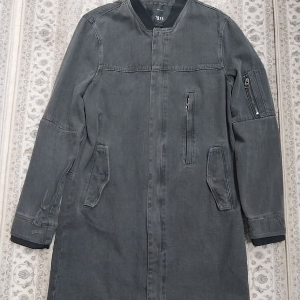 ZARA 1975 흑청 데님 롱 봄버 자켓