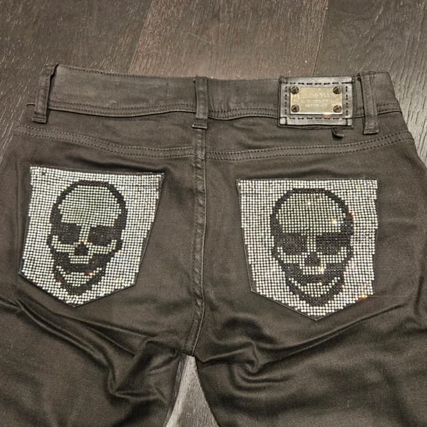 필립 플레인 진 크리스탈 블랙진 26