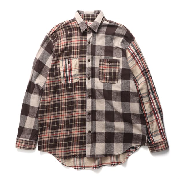 SUGAR CANE × BEAMS Check Flannel Shirt