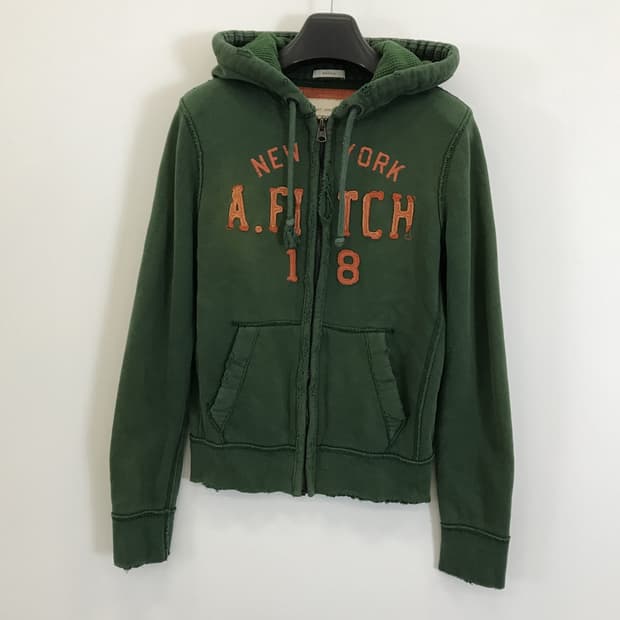 아베크롬비 Y2K 빈티지 그린 후드집업 [S]