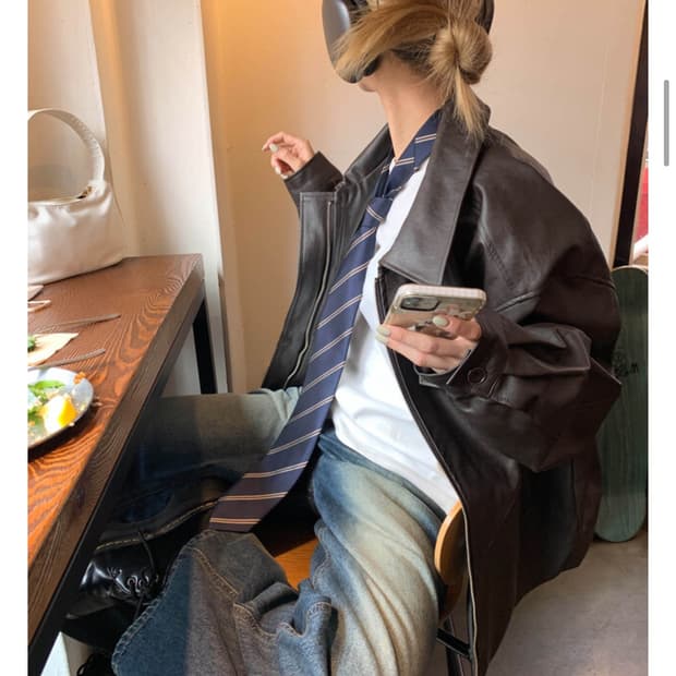 릿킴 레더자켓 블랙  FRED LEATHER JACKET