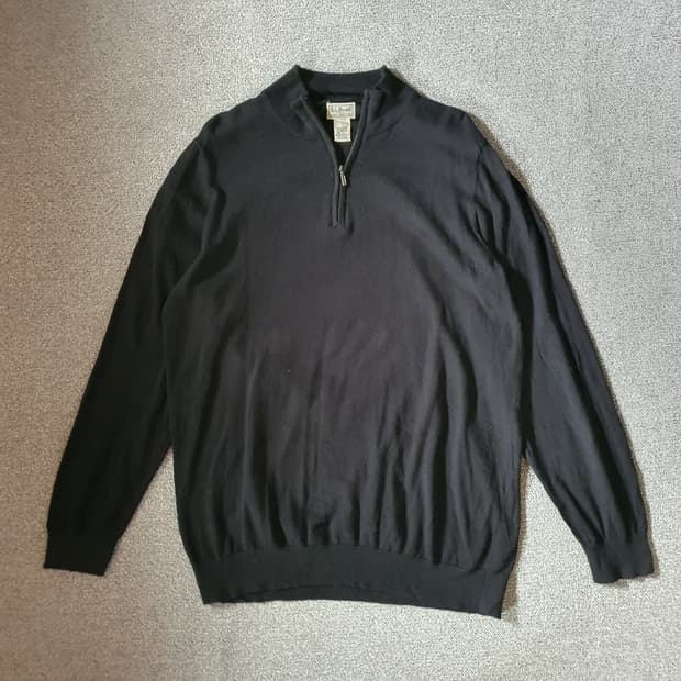 L.L.Bean 케시미어 혼방 하프 집업 니트  no.64