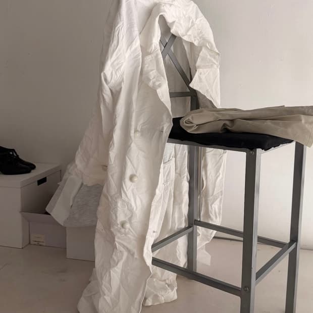 eonts / Paper Vintage Coat - white 