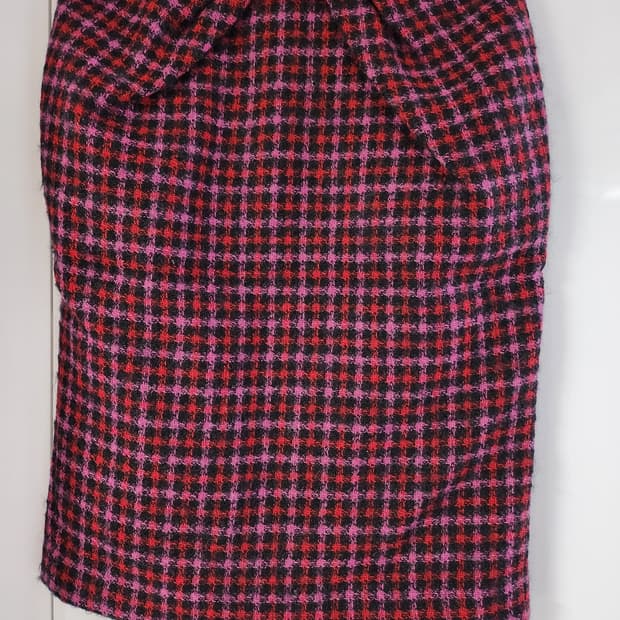 폴스미스 트위드 체크 스커트