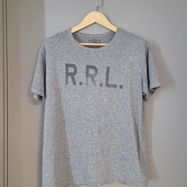 RRL 더블알엘 로고 저지 티셔츠 M