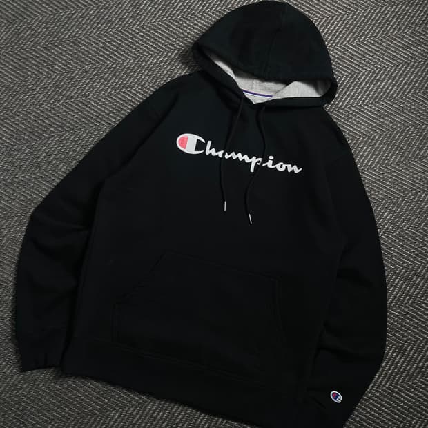 챔피온 스펠아웃 박시핏 빅로고 후드 티셔츠y 4588